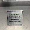 Biển để bàn hai mặt, Bảng để bàn inox, Bảng chữ L mica, Bảng chữ V để bàn