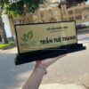 Biển để bàn đế gỗ, Bảng chức danh hai mặt, Biển tên chức vụ, Bảng đặt bàn phòng ban
