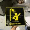 Bảng nhà vệ sinh, bảng toilets, bảng phòng tắm, bảng restroom