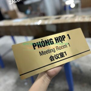 Bảng phòng họp, biển tên phòng kim loại, bảng tên phòng giám đốc, biển tên phòng ban