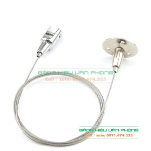 Dây treo biển, cáp treo bảng hiệu, kit treo biển thông minh, đầu treo lắp bảng hiệu