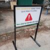 Biển cấm đỗ chân đứng, bảng công trường thi công, bảng cấm chân sắt, biển chú ý công trình