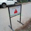 Biển cấm đỗ chân đứng, bảng công trường thi công, bảng cấm chân sắt, biển chú ý công trình
