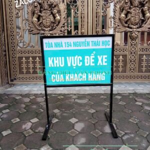 Biển cấm đỗ chân đứng, bảng công trường thi công, bảng cấm chân sắt, biển chú ý công trình