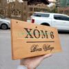 Bảng gỗ khắc chìm, biển phòng homestay, Biển phòng khắc trên gỗ, bảng khắc trên gỗ
