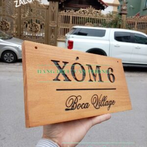 Bảng gỗ khắc chìm, biển phòng homestay, Biển phòng khắc trên gỗ, bảng khắc trên gỗ