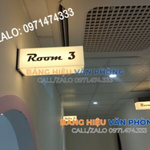 Biển tên phòng có đèn, Bảng vẫy led tên phòng, Biển phóng sáng đèn, Bảng đèn tên lớp