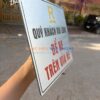Bảng không để xe trên vỉa hè, biển cấm đỗ xe vỉa hè, Bảng vui lòng để xe lòng đường, Biển chú ý để xe vỉa hè