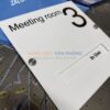 Bảng phòng họp trạng thái, bảng trượt phòng họp vuông, bảng meeting room mica, bảng đẩy kéo phòng họp