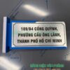 Bảng công ty hai mặt, biển vẫy tên công ty, bảng phòng đưa ra, biển tên dạng cờ